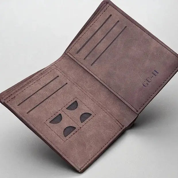 Imported Leather Short Wallet