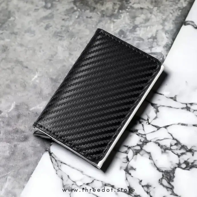 Pop Up Wallet, Slim Minimalist Credit Card Holder For Men and Women RFID Blocking Mini Metal Case
