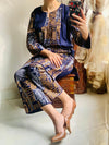 2 PCs Women Switched Linen Printed Suit